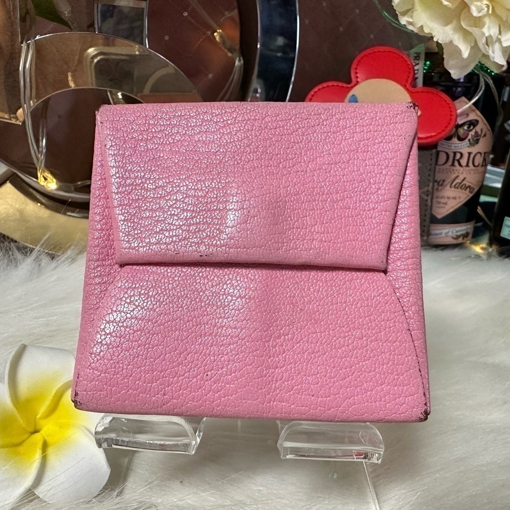 AUTHENTIC HERMES BASTIA ROSE CONFETTI PINK BASTIA VEAU EPSOM LEATHER COIN CASE - Picture 2 of 7
